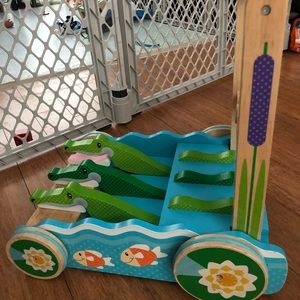 Melissa and Doug Wooden Baby/Toddler walker w/box